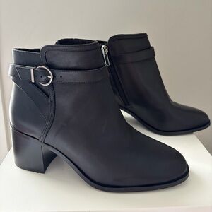 Essex Lane Sleek Black Ankle Booties